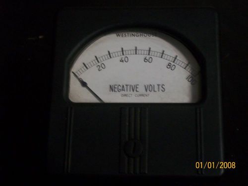 WESTINGHOUSE ANALOG METER NEGATIVE VOLTS