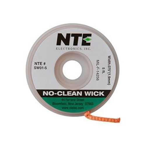 NTE SW01-5 Solder Wick No Clean #3 Green 5FT NEW!!!
