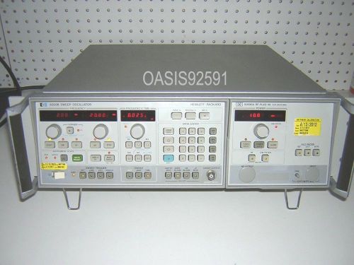 HP/Agilent 8350B Sweep Oscillator with 83590A Plug-In 2-20 GHz &amp; Manuals