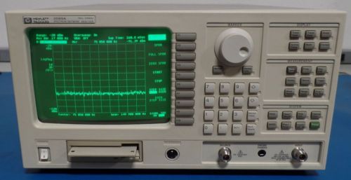 HP Agilent 3589A Spectrum/Network Analyzer, 10 Hz to 150 MHz w/ Option 1D6