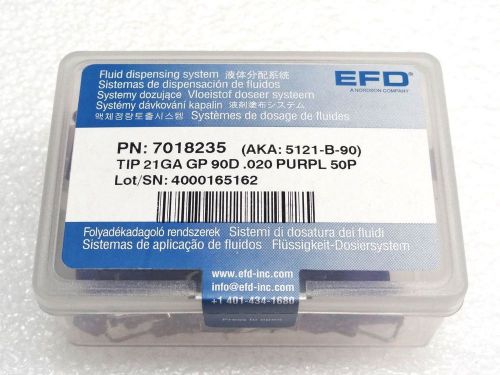 EFD PN:7018235 AKA:5121-B-90 TIP 21GA GP 90D .020 PURPL 50P  ~NIB~