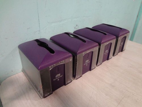 Lot of 4 &#034; tork &#034; heavy duty commercial  table top paper napkin holder/dispenser for sale