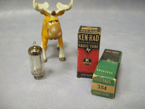 3s4 vacuum tubes  lot of 2  ken-rad / sylvania for sale