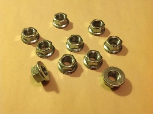 3/8&#034;-24 Top Lock Flange Nut - Fine Thread - 10 Pieces