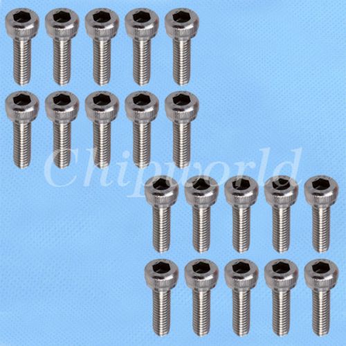 20pcs M3*20 304 Bolt Stainless Hexagonal Screw 3D Printer DIY Accessories