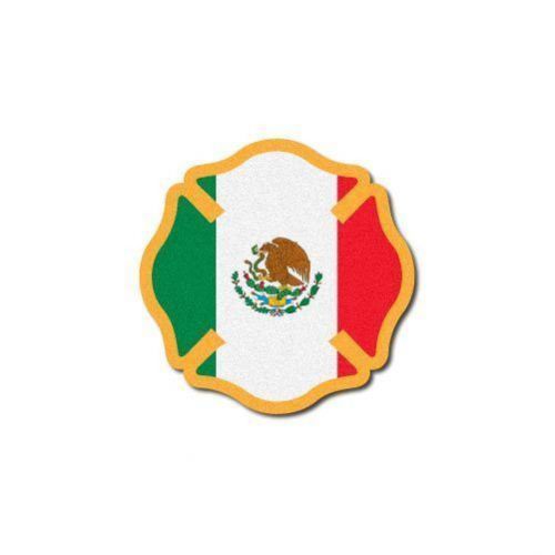 FIREFIGHTER HELMET DECALS FIRE HELMET STICKER- Reflective Mexico Maltese