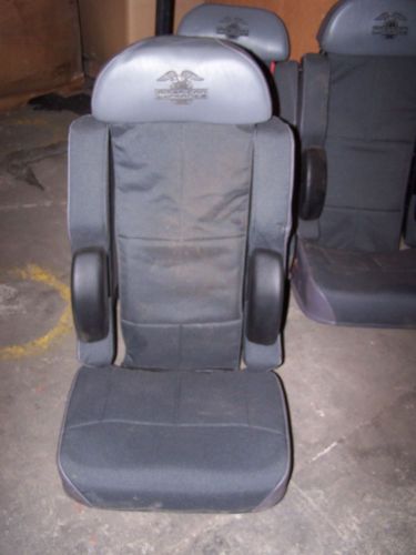 NEW GREY BOSTROM AMERICAN LAFRANCE SCBA ABTS FIRE TRUCK SEAT W/ ADJ SEAT TRACK