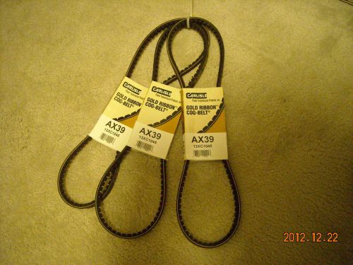 Carlisle Gold Ribbon V-Belt #AX39 LOT OF THREE