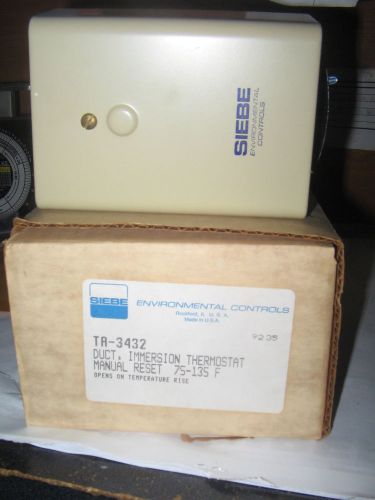 New nos siebe duct immersion thermostat ta-3432 for sale