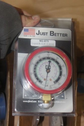 New just better m2-875 0-500 psi pressure gauge refrigerant for sale