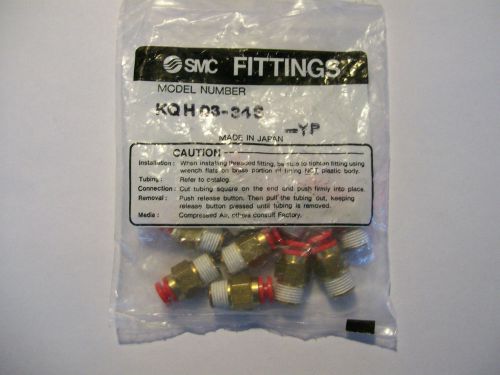 10- New  Brass ( Still in Bag )   SMC Fittings , Model # KQH 03-34S