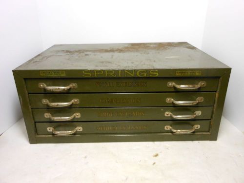 Vintage 4 Drawer Metal Small Parts Storage Organizer Industrial by Gardner Wire