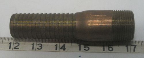 Brass 1&#034; hose barb extra long  body  x 1&#034; male npt fitting for sale