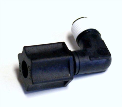 Brand new efd fitting inlet 1/8mpt-1/4comp elbow black pp model 7543bp (2 avail) for sale