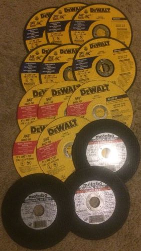 14 Dewalt DW8725S 6&#034; .045 And .040 Metabo Metal/Stainless Cut Off Wheels