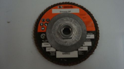 STANDARD ABRASIVES - 4-1/2&#034; X 5/8-11&#034; TYPE 27, 36 GRIT, FLAP DISC, ZIRCONIA GP