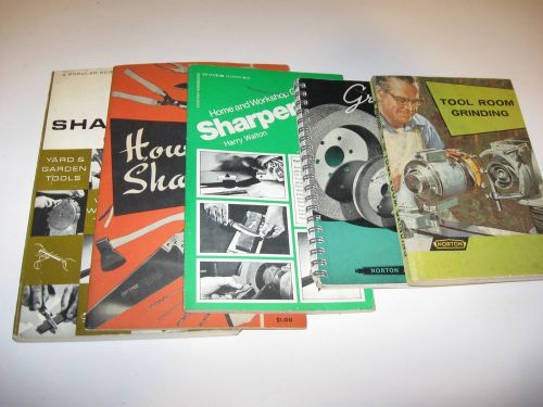 5 books on tool sharpening and tool grinding