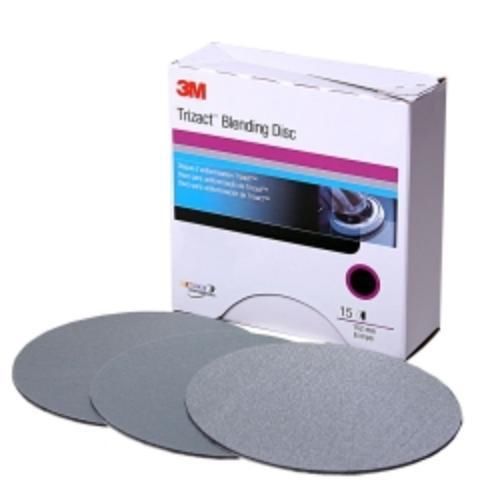 3m 02091 trizact hookit blending disc, 3&#034;, p1000 grit, 15/box for sale