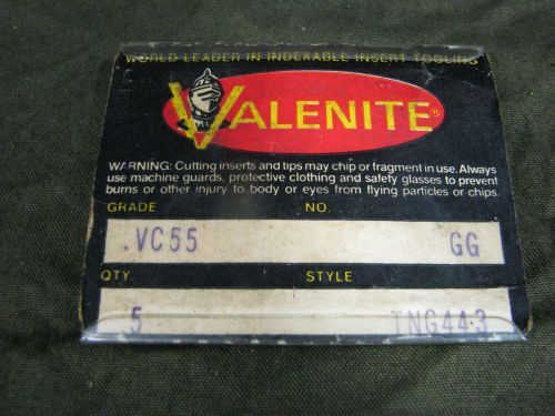 Valenite VC55 TNG 443 Inserts 5pc.