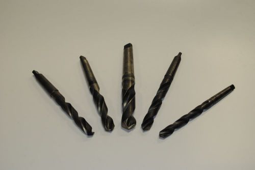 TAPER DRILL BIT 5 PIECE LOT LSI HS Malcus National HIGH SPEED LATHE MILL #49