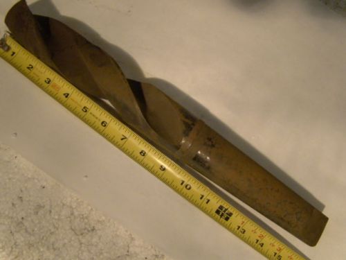 Good Used 1 27/32 Taper Shank 16&#034; High Speed Drill Bit Sharpened and Sealed