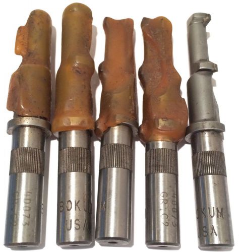 5 boring bars Bokum Carbide Tip Machinest 40073 GR C2 lathe Tools 1/2&#034; Shaft