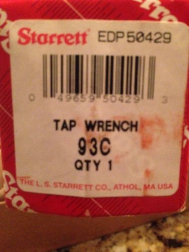 STARRETT HEAVY DUTY T-HANDLE TAP WRENCH # 93C  – NEW IN BOX