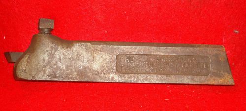 Vintage lathe tungsten carbide tool holder armstrong no.t2-s with bit for sale