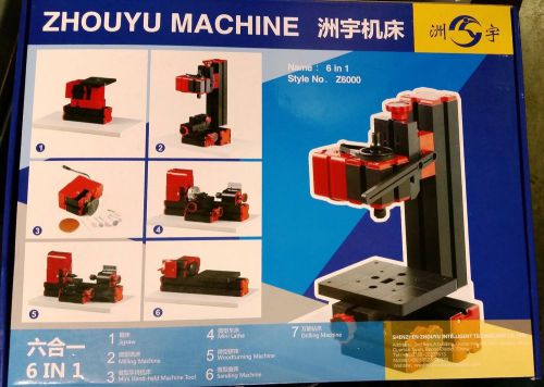 6 in 1 Mini Lathe, Drill, Mill, Sawing Multifunction Machine