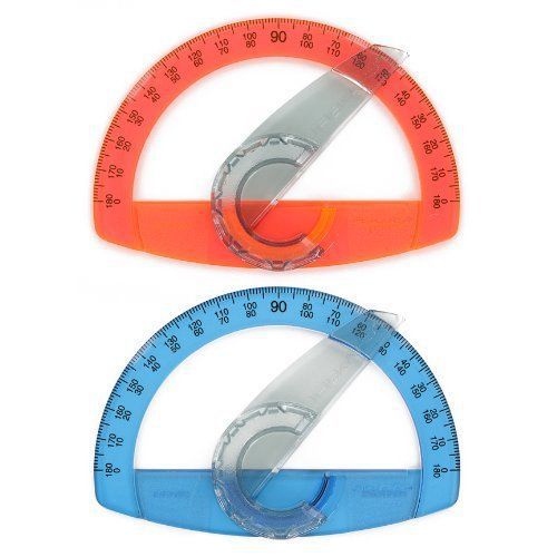 Fiskars Transluscent Plastic Protractors  Each (Colors May Vary)