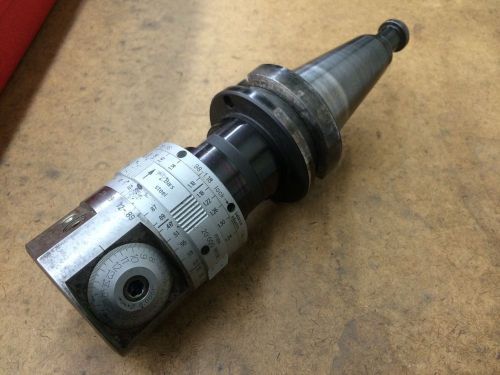 URMA 0.0001 Increment CNC Boring Head On BT40 Tool Holder Used