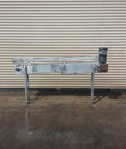 7.5” x 80” Long SS Bottle Conveyor, Food Conveyor