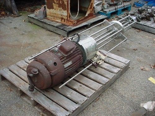 20 Hp STAINLESS STEEL HOMOGENIZER ROTOR STATOR MIXER 54 inch shaft