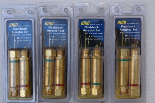 Radnor Flashback Arrestor Set 64003942 FA-30 Regulator Style ( New &amp; Lot of 4 )