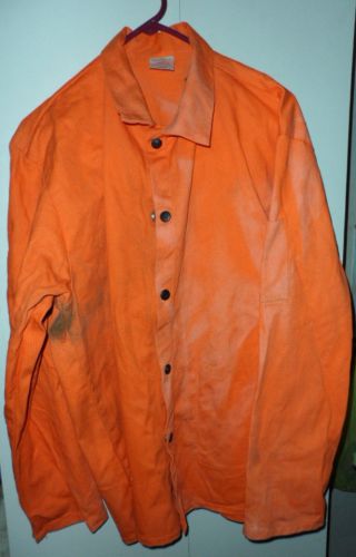 Black Stallion Welding Jacket Orange Large L Revco RN 60246 Weld Protection Mig