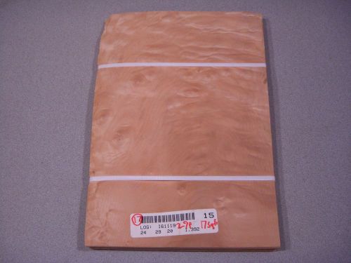 Western figured Maple Veneer Wood 7 3/4 &#039;&#039; W x 11 5/8 &#039;&#039;L x 1/32&#039;&#039; Thick 28piece