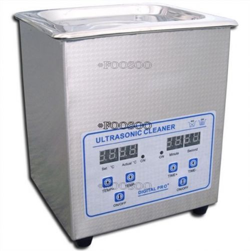 DENTAL HEATER DIGITAL 50W 2L 220V JEWELERY TATOO ULTRASONIC CLEANER WATCH