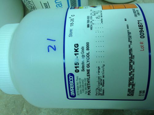 Polyethylene glycol 8000, polyethylene glycol 8000, 1 kg bottle for sale