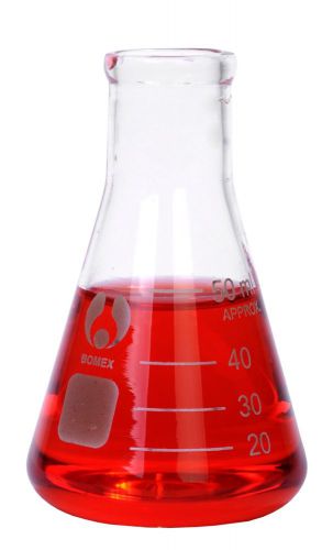 Borosilicate Bomex Erlenmeyer Flask: 50ml flasks