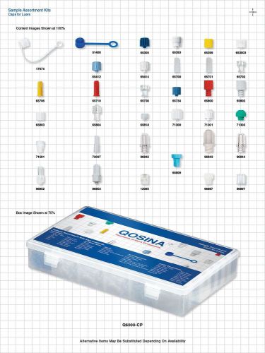 QOSINA  Luer Caps Sample Assortment Kit