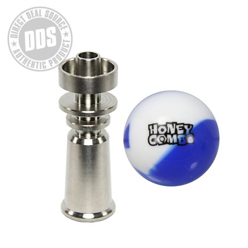 10mm Female Grade 2 GR2 Medical Titanium Nail + Free Honeycombz Silicone Ball