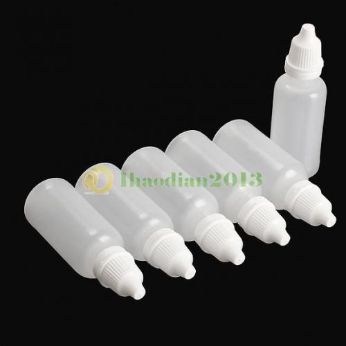 A1ST 50pcs 8ml Plastic LDPE Squeezable Dropper Bottles Eye Liquid Empty New