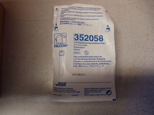 5ml Polystere Round-Bottom Tube, 449 pcs, # 352058