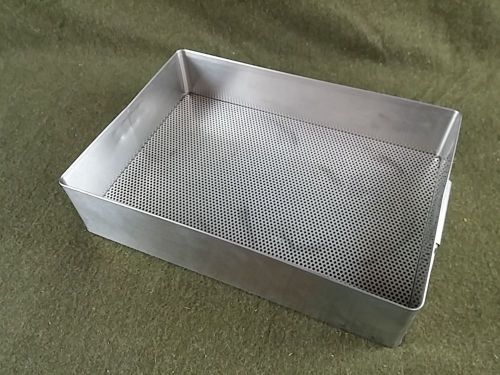 Used sterilizer tray with handles 15&#034; x 10-1/2&#034; x 3-1/2&#034; for sale