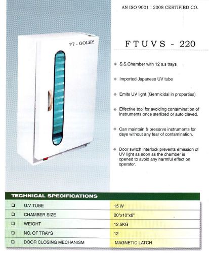 Medical uv sterilizer cabinet for surgical instruments &amp; dental instruments for sale