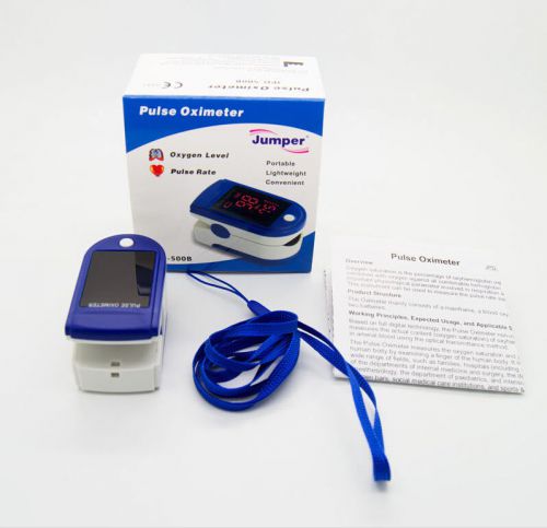 Finger Pulse Oximeter FDA CE SpO2 Non-invasion Blood Heart Rate Monitor JPD-500B