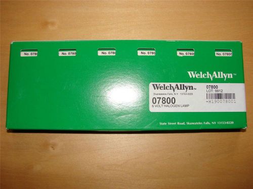 GENUINE WELCH ALLYN PACK OF 6 07800 BULBS