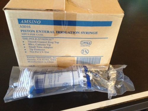 AMSINO QTY 30 *NEW* AS016 PISTON SYRINGE ENTERAL IRRIGATION