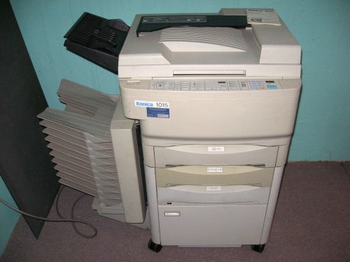 KONICA 1015 Copier 10-Bin Sorter Black &amp; White Copy ~ Needs Service Local P/U