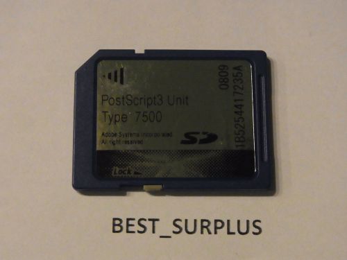 RICOH POSTSCRIPT TYPE 7500 Used 412916 MP6000 MP7000 MP8000 Lanier LD260 LD270